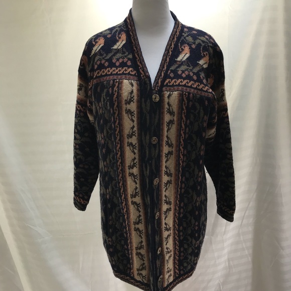 Vintage individually made British sweater coat - Picture 2 of 8